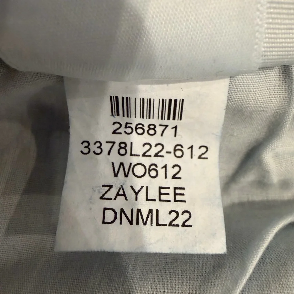 PAIGE Rory Crop Flare Jeans 26 Zaylee Wash High Rise Raw Hem Blue